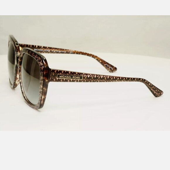 MK Michael Kors Logo Print Brown Sunglasses - Picture 4 of 8